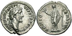 1 Denier Empire romain (27BC-395) Argent Antonin le Pieux  (86-161)