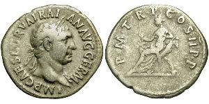 1 Denier Empire romain (27BC-395) Argent Trajan (53-117)