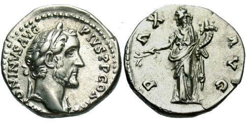 1 Denier Empire romain (27BC-395) Argent Antonin le Pieux  (86-161)
