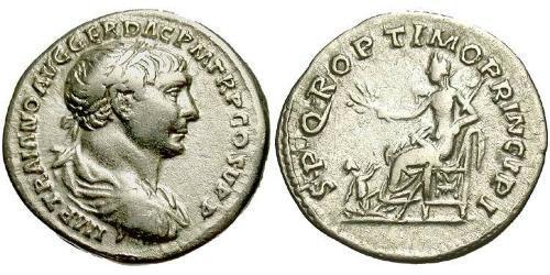 1 Denier Empire romain (27BC-395) Argent Trajan (53-117)