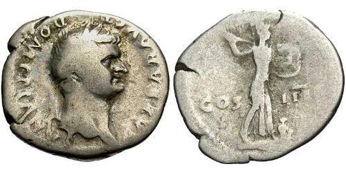 1 Denier Empire romain (27BC-395) Argent Domitien (51-96)