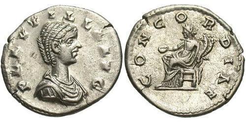 1 Denier Empire romain (27BC-395) Argent Plautille (189-212)