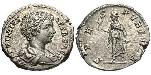 1 Denier Empire romain (27BC-395) Argent Geta (189-211)