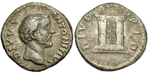 1 Denier Empire romain (27BC-395) Argent Antonin le Pieux  (86-161)