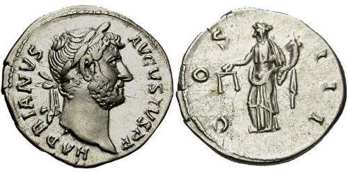 1 Denier Empire romain (27BC-395) Argent Hadrien (76 - 138) 