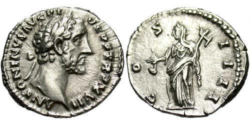 1 Denier Empire romain (27BC-395) Argent Antonin le Pieux  (86-161)