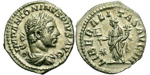 1 Denier Empire romain (27BC-395) Argent Héliogabale (203-222)