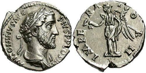 1 Denier Empire romain (27BC-395) Argent Antonin le Pieux  (86-161)