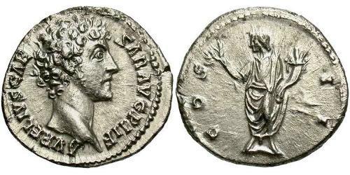 1 Denier Empire romain (27BC-395) Argent Marc Aurèle (121-180)