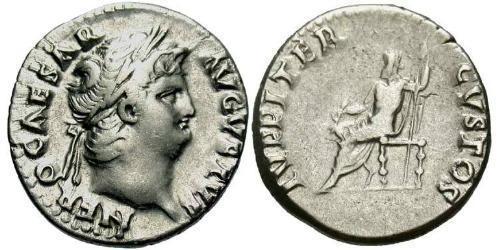 1 Denier Empire romain (27BC-395) Argent Néron (37- 68)