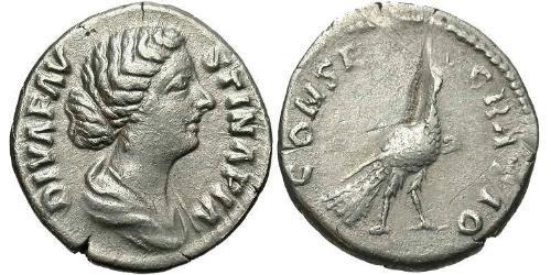 1 Denier Empire romain (27BC-395) Argent Faustina II (130-175)