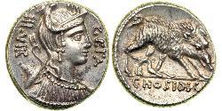 1 Denier République romaine (509BC-27BC) Argent 