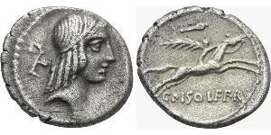 1 Denier République romaine (509BC-27BC) Argent 