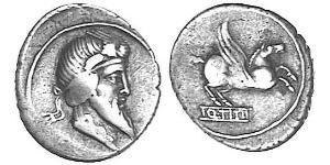 1 Denier République romaine (509BC-27BC) Argent 