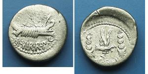 1 Denier République romaine (509BC-27BC) Argent Marc Antoine (83BC-30BC)