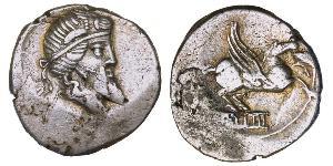 1 Denier République romaine (509BC-27BC) Argent 