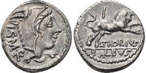 1 Denier République romaine (509BC-27BC) Argent 