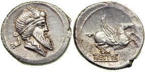 1 Denier République romaine (509BC-27BC) Argent 