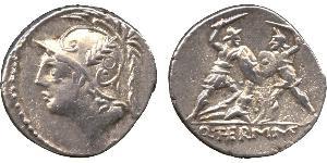 1 Denier République romaine (509BC-27BC) Argent 