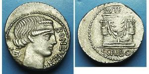 1 Denier République romaine (509BC-27BC) Argent 