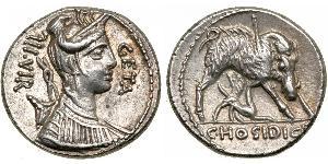 1 Denier République romaine (509BC-27BC) Argent 