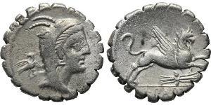 1 Denier République romaine (509BC-27BC) Argent 