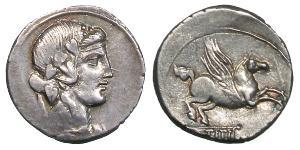 1 Denier République romaine (509BC-27BC) Argent 