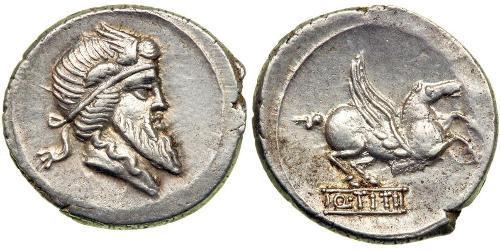 1 Denier République romaine (509BC-27BC) Argent 