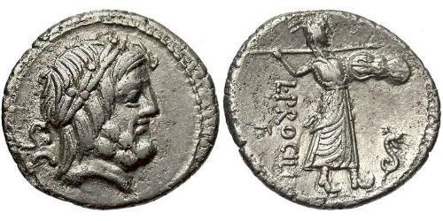 1 Denier République romaine (509BC-27BC) Argent 