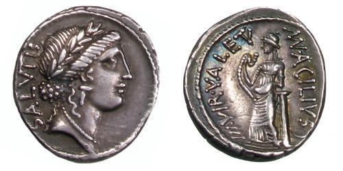 1 Denier République romaine (509BC-27BC) Argent 