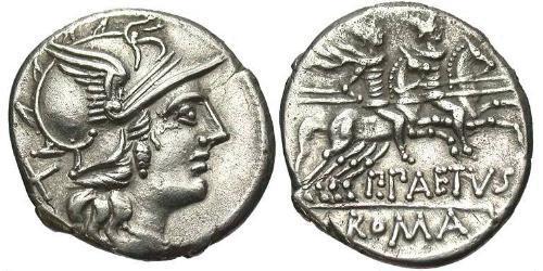 1 Denier République romaine (509BC-27BC) Argent 