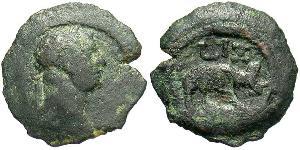 1 Dichalkon Imperio romano (27BC-395) Bronce Trajano (53-117)