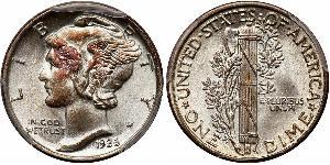 1 Dime / 10 Cent États-Unis d
