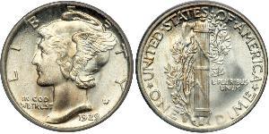 1 Dime / 10 Cent États-Unis d