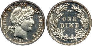 1 Dime / 10 Cent États-Unis d