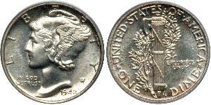 1 Dime / 10 Cent États-Unis d