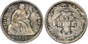 1 Dime / 10 Cent États-Unis d