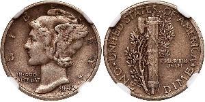 1 Dime / 10 Cent États-Unis d