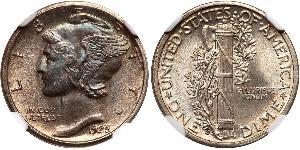 1 Dime / 10 Cent États-Unis d