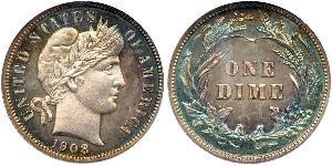 1 Dime / 10 Cent États-Unis d