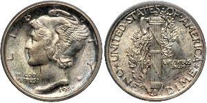 1 Dime / 10 Cent États-Unis d