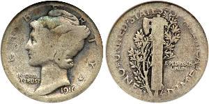 1 Dime / 10 Cent États-Unis d