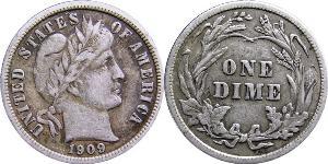 1 Dime / 10 Cent États-Unis d