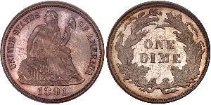 1 Dime / 10 Cent États-Unis d