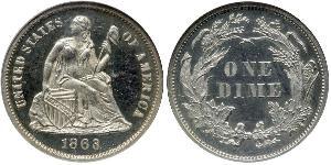 1 Dime / 10 Cent États-Unis d