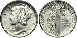 1 Dime / 10 Cent États-Unis d