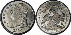 1 Dime / 10 Cent Estados Unidos de América (1776 - ) Cobre/Plata 