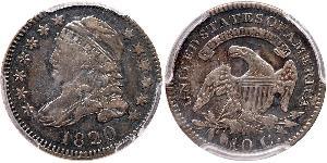 1 Dime / 10 Cent Estados Unidos de América (1776 - ) Cobre/Plata 