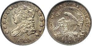 1 Dime / 10 Cent Estados Unidos de América (1776 - ) Cobre/Plata 