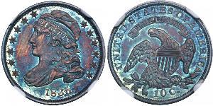 1 Dime / 10 Cent Estados Unidos de América (1776 - ) Cobre/Plata 
